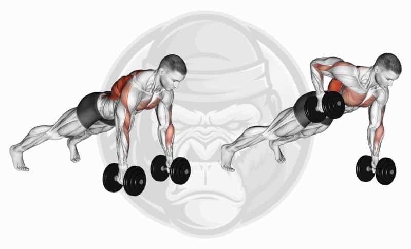 Best Dumbbell Exercises - Renegade Rows