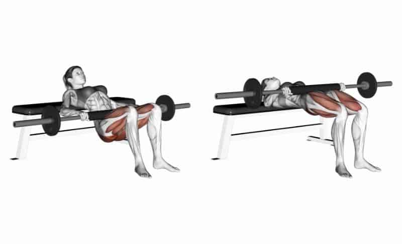 Best Hamstring Exercises - Barbell Hip Thrusts