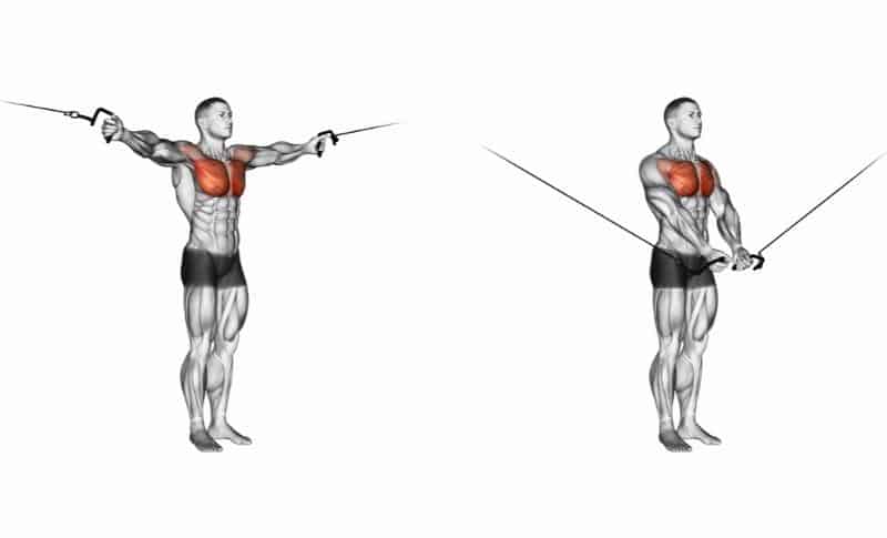 Best Lower Chest Exercises - Cable Crossover