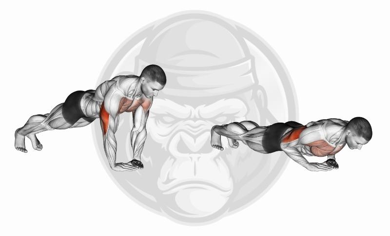 Best Lateral Head Tricep Exercises - Diamond Push-Ups