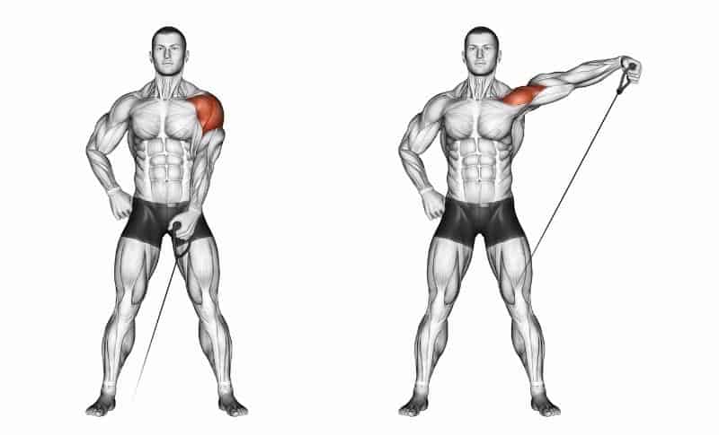 Best Side Delt Exercises - Behind the Back Cable Lateral Raises