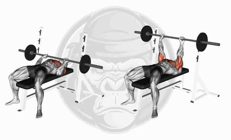 Best Tricep Exercises - Close-Grip Bench Press