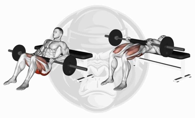Best Weighted Bar Exercises - Hip Thrusts