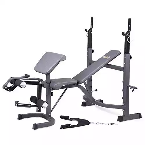 Body Champ Weight Bench With Rack