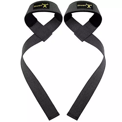 Ideal for Heavy Lifting and Powerlifting Thick Nylon Canvas Weight Lifting Wrist Straps for Your Best Gym Workout Increase Strength and Grip OmniCompression Lifting Straps 