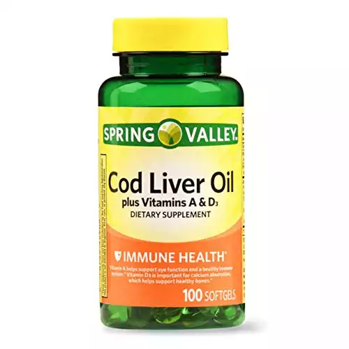 Spring Valley Cod Liver Oil (100 Servings)