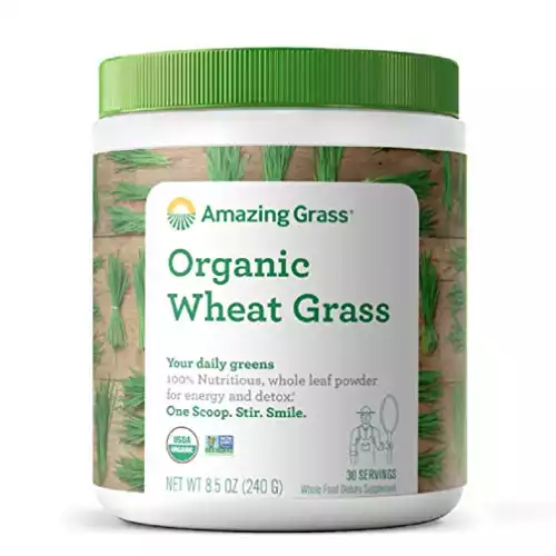 Amazing Grass Organic Wheat Grass Powder (30 Servings)