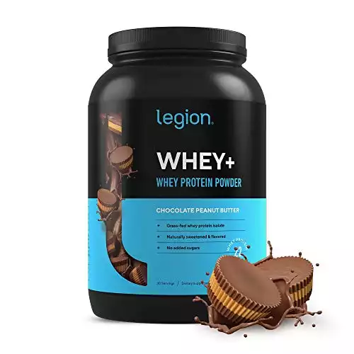 Legion Whey+ Whey Isolate Protein Powder from Grass Fed Cows
