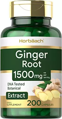 Horbäach Ginger Root Capsules (100 Servings)