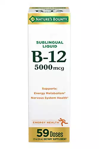 Nature's Bounty Sublingual Liquid B-12