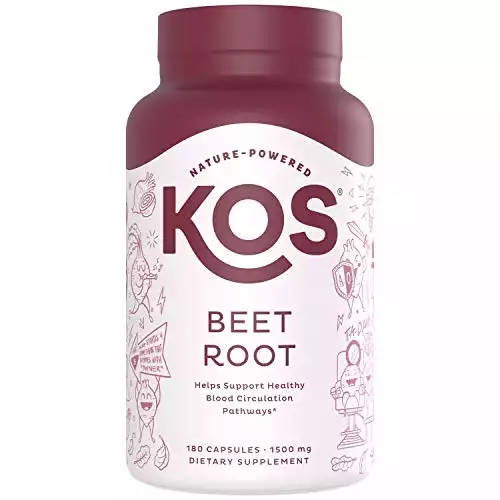 KOS Organic Beet Root Capsules (60 Servings)