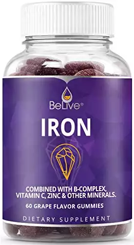 BeLive Iron Gummies (30 Servings)