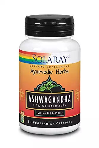 Solaray Ashwagandha Extract 470mg (60 Count)