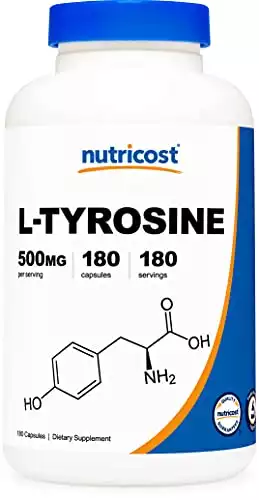 Nutricost L-Tyrosine (180 Servings)