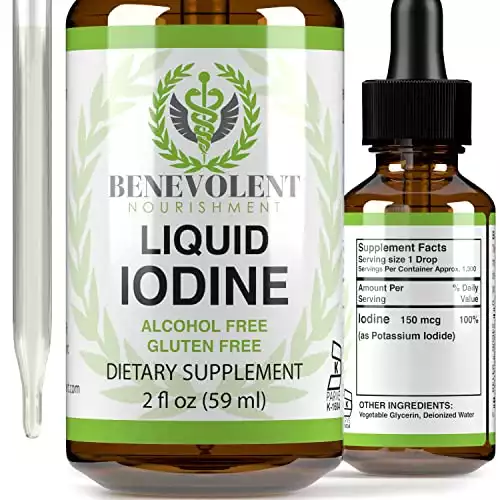 Benevolent Nourishment Liquid Iodine Drops - (1300 Servings)