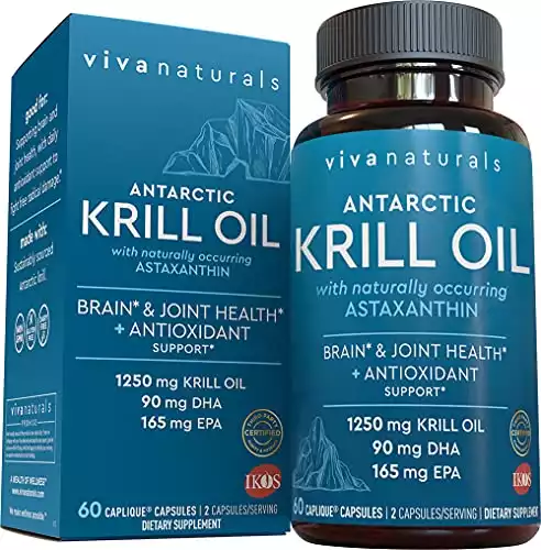 Viva Naturals Antarctic Krill Oil (30 Servings)