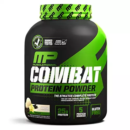 MusclePharm Combat Protein Powder, 5 Protein Blend