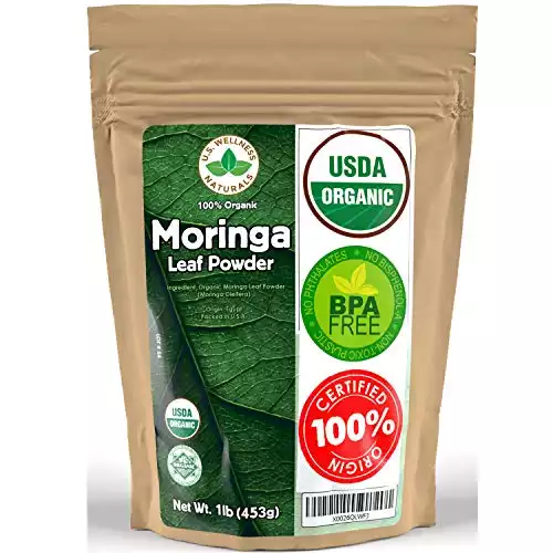 U.S. Wellness Naturals Moringa Leaf Powder