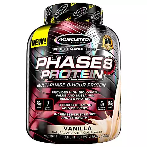 MuscleTech Phase8 Protein Powder | Whey & Casein Protein Powder