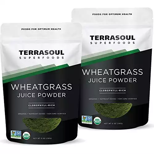 Terrasoul Superfoods Organic Wheat Grass Juice Powder (35 Servings)