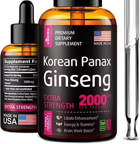 Wellabs Liquid Korean Panax Ginseng