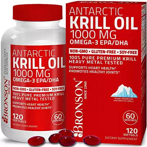 Bronson Antarctic Krill Oil (60 Servings)