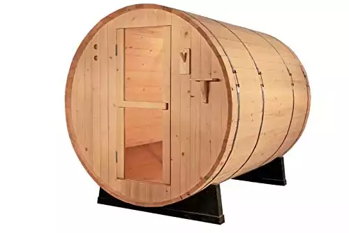 MCP 4-Person Outdoor Barrel Home Sauna